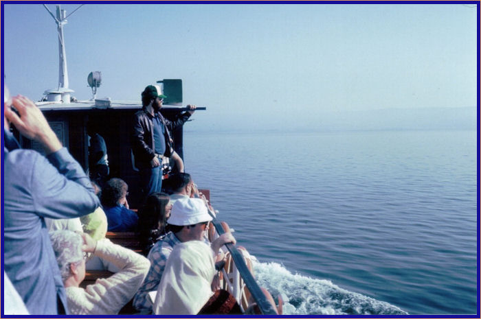 The Golan Heights from our tour boat